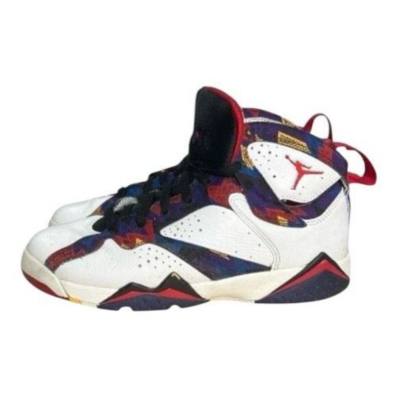 Jordan Other - Jordan 7 Retro Sweater 304775-142 Boy Size 6Y White Blue Sneakers Basketball